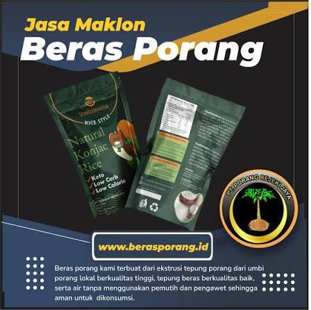 Materi promosi beras porang