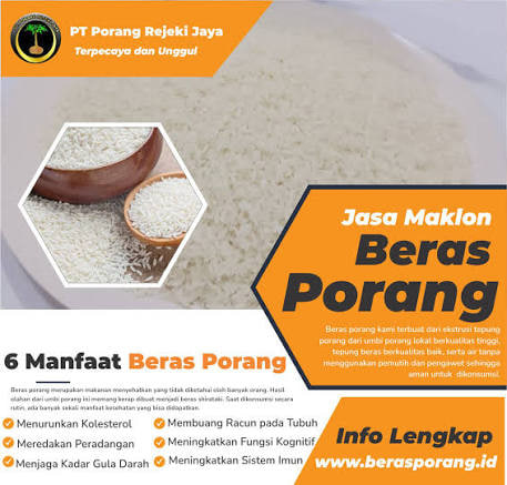Produk beras porang